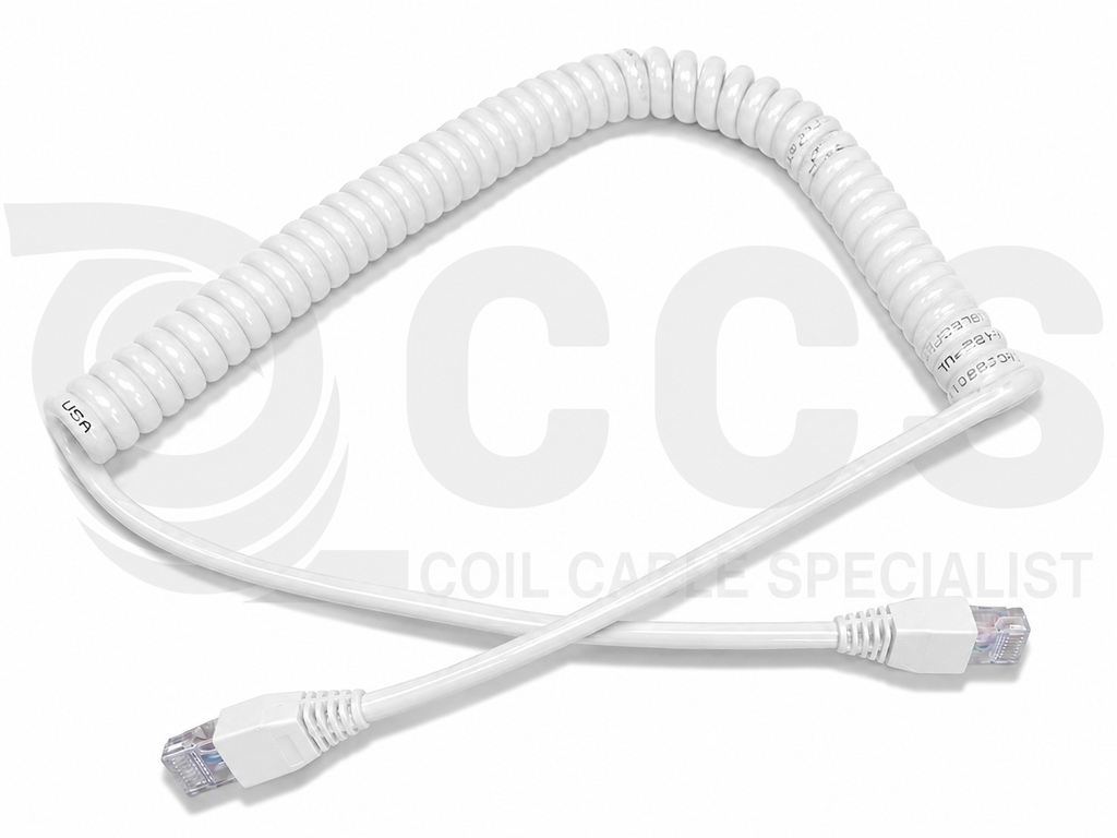 24 AWG 4 PAIRS - ECAT5e WHITE PU JACKET - P/N ECAT5ES9N